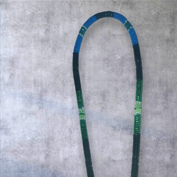 DELICA SIZE 11 SEED BEADED LANYARD - Picture 3 of 7